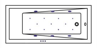 Гидромассажная ванна Whitecross Wave 0101.170070.100.RELAX.CR 170x70см Relax хром